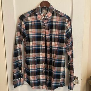 J. CREW Men’s slim fit plaid shirt size smalll
